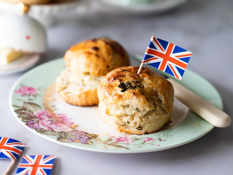 Blue Cheese and Thyme Scones